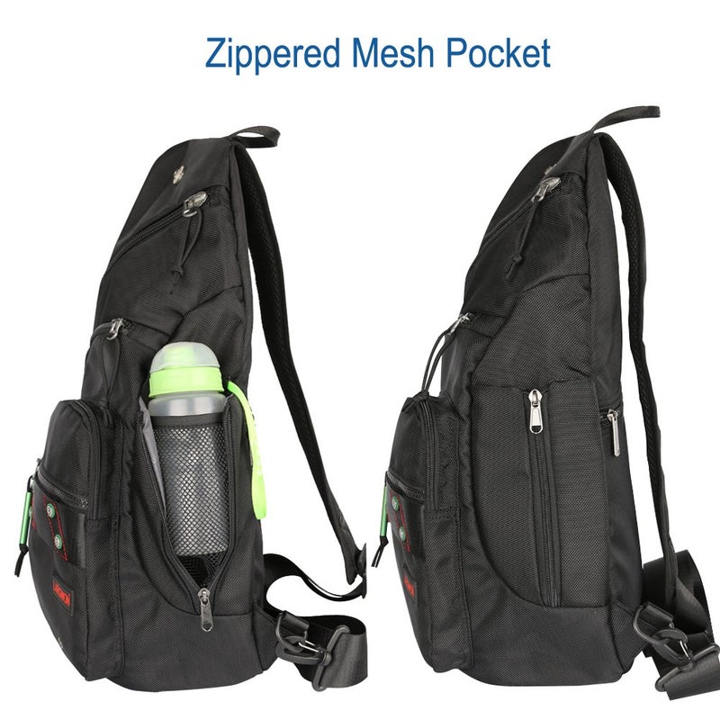 Larswon Sling Backpack, Sling Bag Laptop, Crossbody Bag Men, Shoulder Bags Black - Image 5