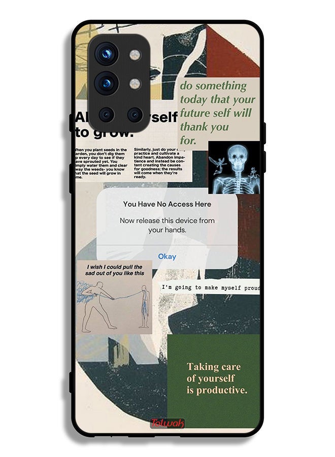 Tolwak OnePlus 9R 5G Protective Case Cover Allow Yourself To Grow - Image 2