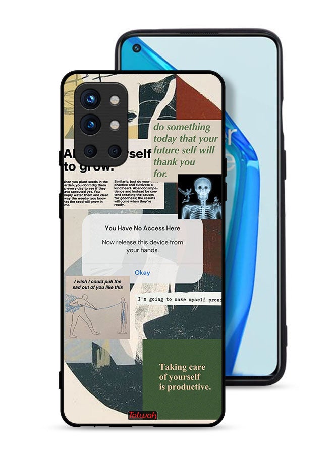 Tolwak OnePlus 9R 5G Protective Case Cover Allow Yourself To Grow - Image 1