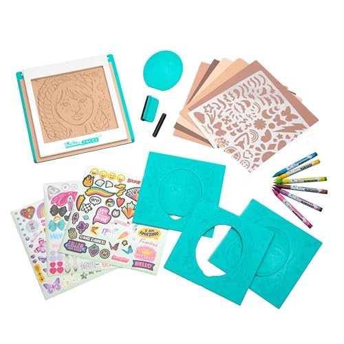PlayMonster Fashion Faces Mix & Match Fashion Designer Kit for Girls, Kids Arts & Crafts Ages 6+, Girls’ Fashion Hair & Makeup Looks, Gifts for 6 Year Old Girl, Toys for Girls, Little Girl Gifts, Fashion Plates - Image 3