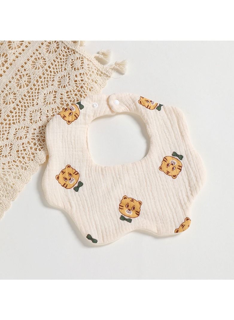 Loquat Pure Cotton Cartoon Printing Baby Bib 