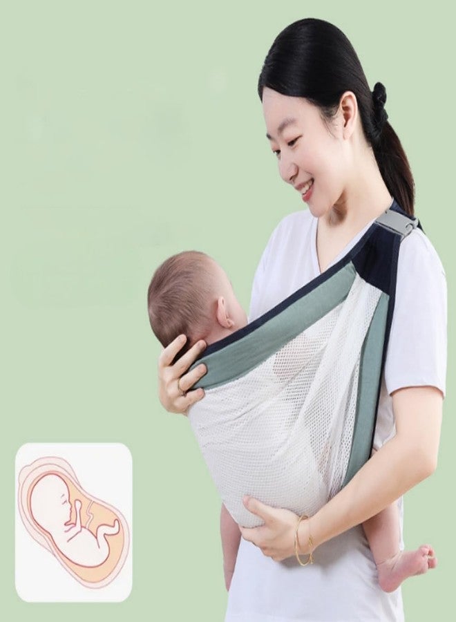 Pamidhar Carrier Newborn to Toddler, 3D Mesh Toddler Wrap Carrier, Adjustable Toddler Sling, Lightweight Breathable Toddler Carrier Wrap with Thick Shoulder Straps (Multicolor) (Pack of 1) - Image 5