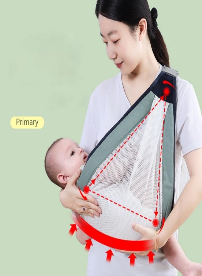 Pamidhar Carrier Newborn to Toddler, 3D Mesh Toddler Wrap Carrier, Adjustable Toddler Sling, Lightweight Breathable Toddler Carrier Wrap with Thick Shoulder Straps (Multicolor) (Pack of 1) - Image 3