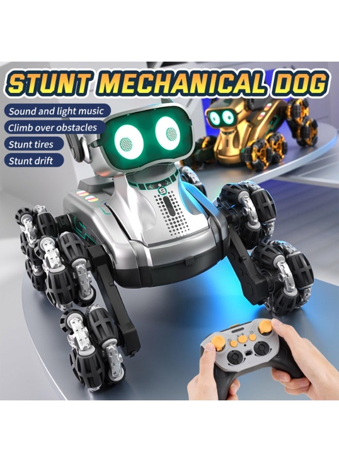 Paka Rabbit Robot Dog, 2.4Ghz Remote Control Dog Stunt RC Cars with Music & Light, Dual remote control gesture sensing and remote control control,Birthday Gifts for Kids 6-12 Years Old - Image 3