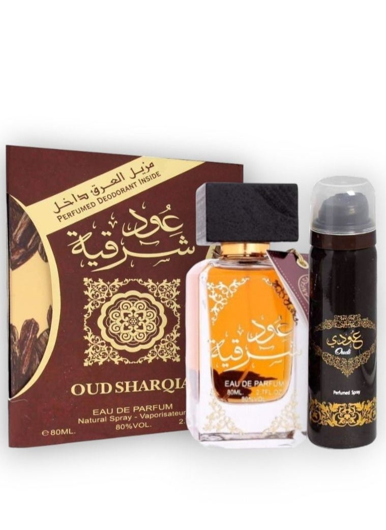 Ard Al Zaafaran - Oud Sharqiah, the original, Eau de Parfum, 80 ml + Deodorant, 50 ml - Image 1