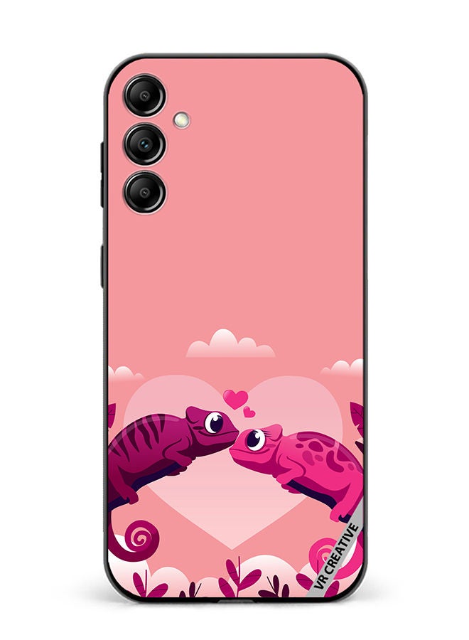 VR CREATIVE Protective Case Cover For Samsung Galaxy A14 5G/A14 Love Chameleons Design Multicolour - Image 1