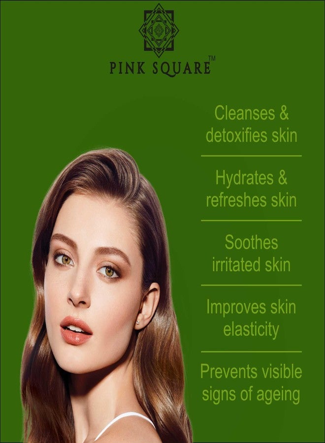Pink Square تونر الوجه بالنييم من بينك سكوير، بخاخ منعش للوجه وتونر | تونر لترطيب البشرة | بخاخ وتونر خالٍ من الكحول لشد المسام المفتوحة، عبوة من 4 قطع سعة 100 مل - Image 3