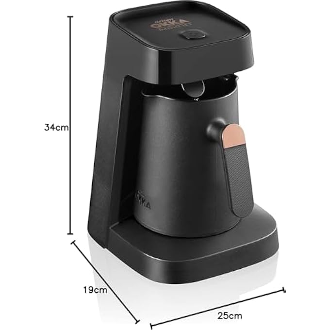 arzum okka Jet Automatic Turkish Coffee Machine 400 W BlackCopper 1 Years Warranty BlackCopper - Image 4