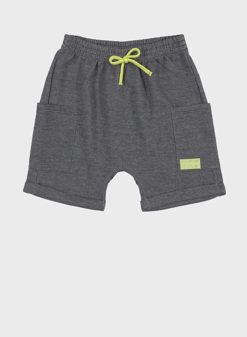 Up Baby Kids Printed Causal Short Set