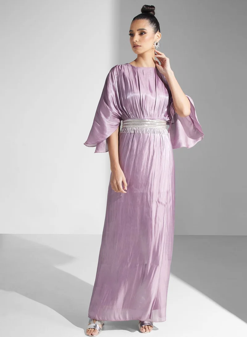 Golden Apple Flowing Maxi Dress