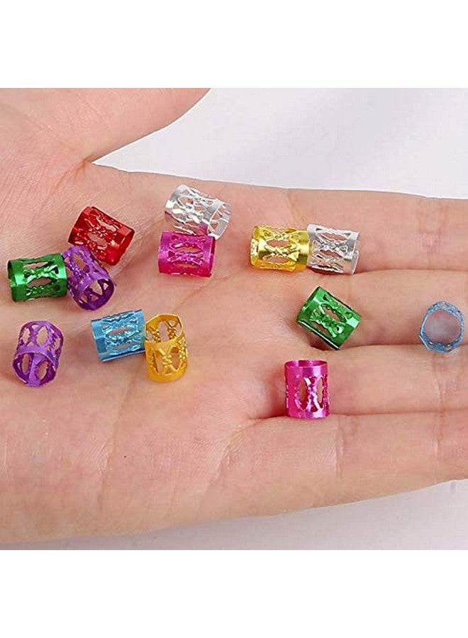 LASSUM Assum 100 Pcs Dreadlocks Hair Cuff 8Mm Aluminum Dread Locks Metal Cuffs Hair Decoration Braiding Hair Jewelry (Multicolor) - Image 5