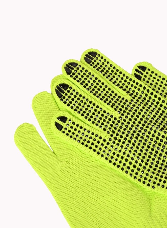 Spocco | PVC Doted Cotton Tennis Cricket Batting Gloves - Comfortable & Durable Full Gripping Bat Hand Gloves for Winter, Texting, Cycling, Driving, Exercise & Sports | 12 - Image 5