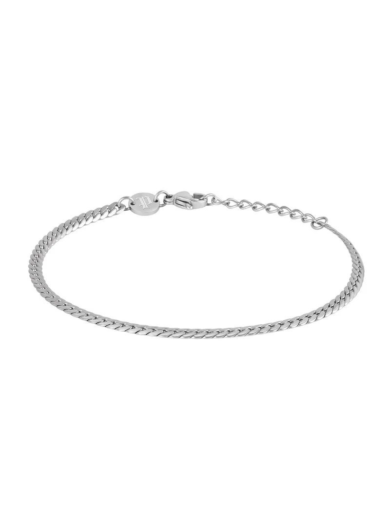 بوليس Triplex Stainless Steel Chain Bracelets for Men, Set of 3