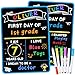 multiwins First and Last Day of School Sign with 6 Colorful Liquid Chalk Markers Pack 14x11DoubleSided Back to School Signs for Kids Reusable Wooden 1st Day of PreschoolKindergarten Photo Props - Image 3