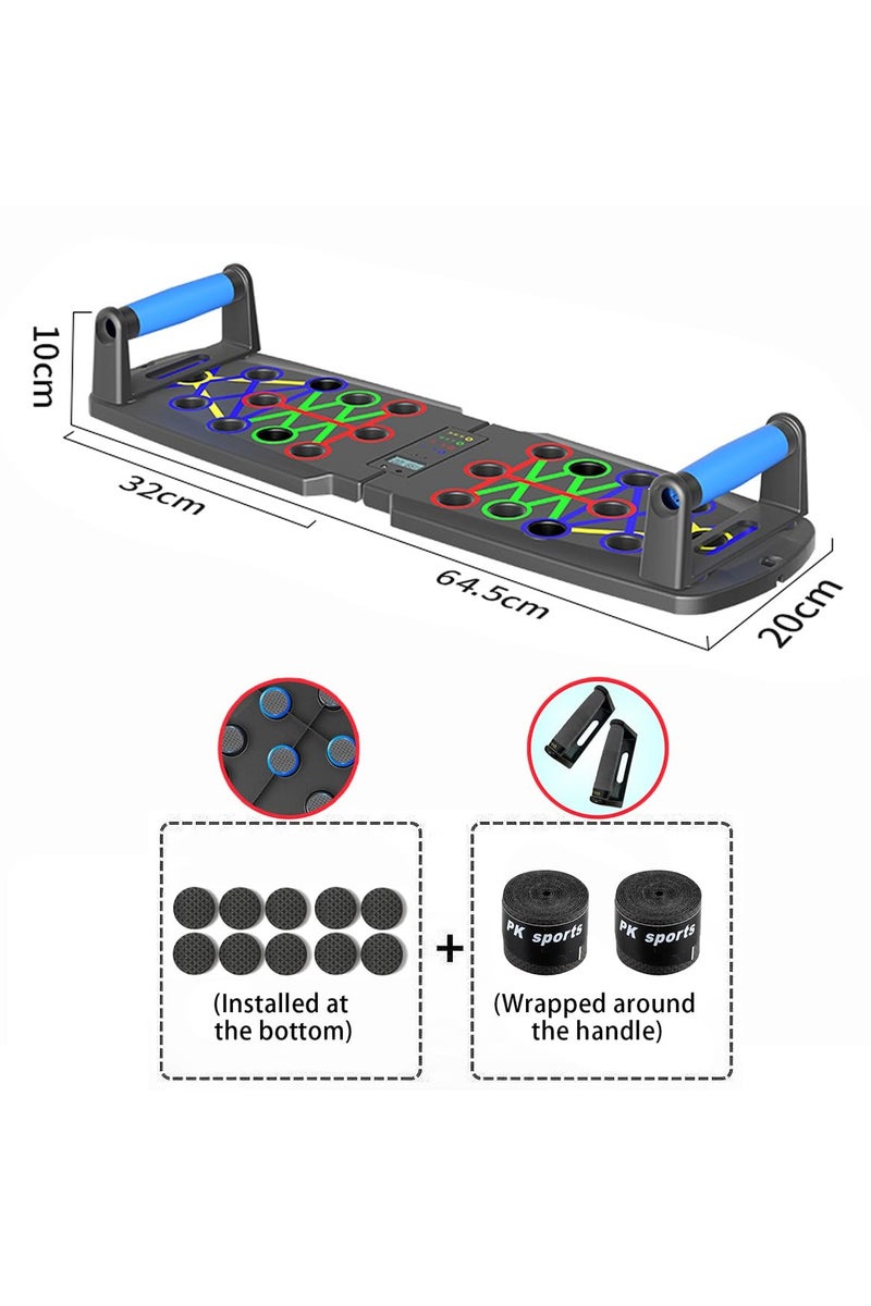 Flushrenic Push-up stand, 30-in-1 push-up board, multi-functional push-up bar, suitable for use on the floor, designed to strengthen arm, core, and back muscles, portable home gym strength training equipment, suitable for both men and women. - Image 2