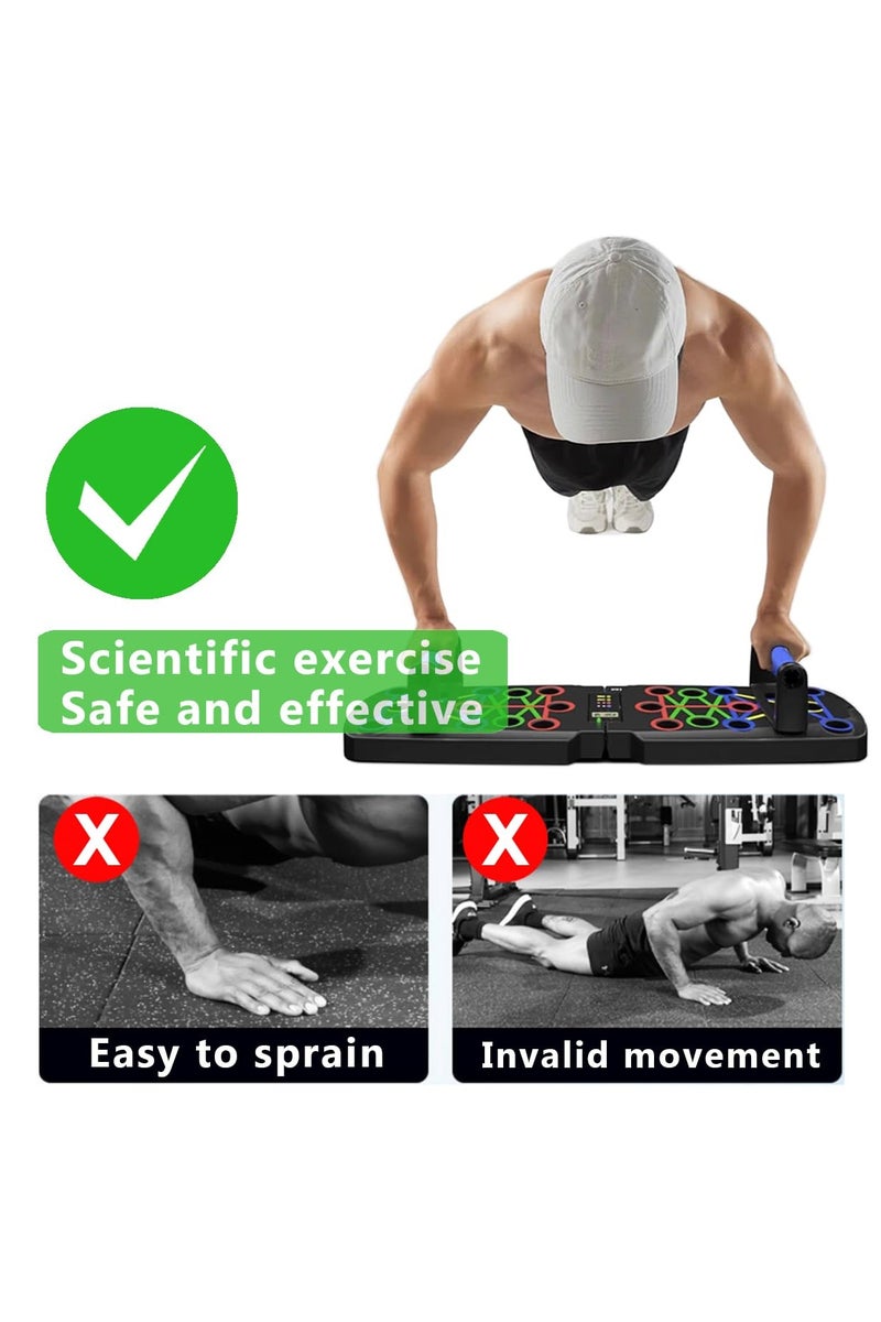 Flushrenic Push-up stand, 30-in-1 push-up board, multi-functional push-up bar, suitable for use on the floor, designed to strengthen arm, core, and back muscles, portable home gym strength training equipment, suitable for both men and women. - Image 5