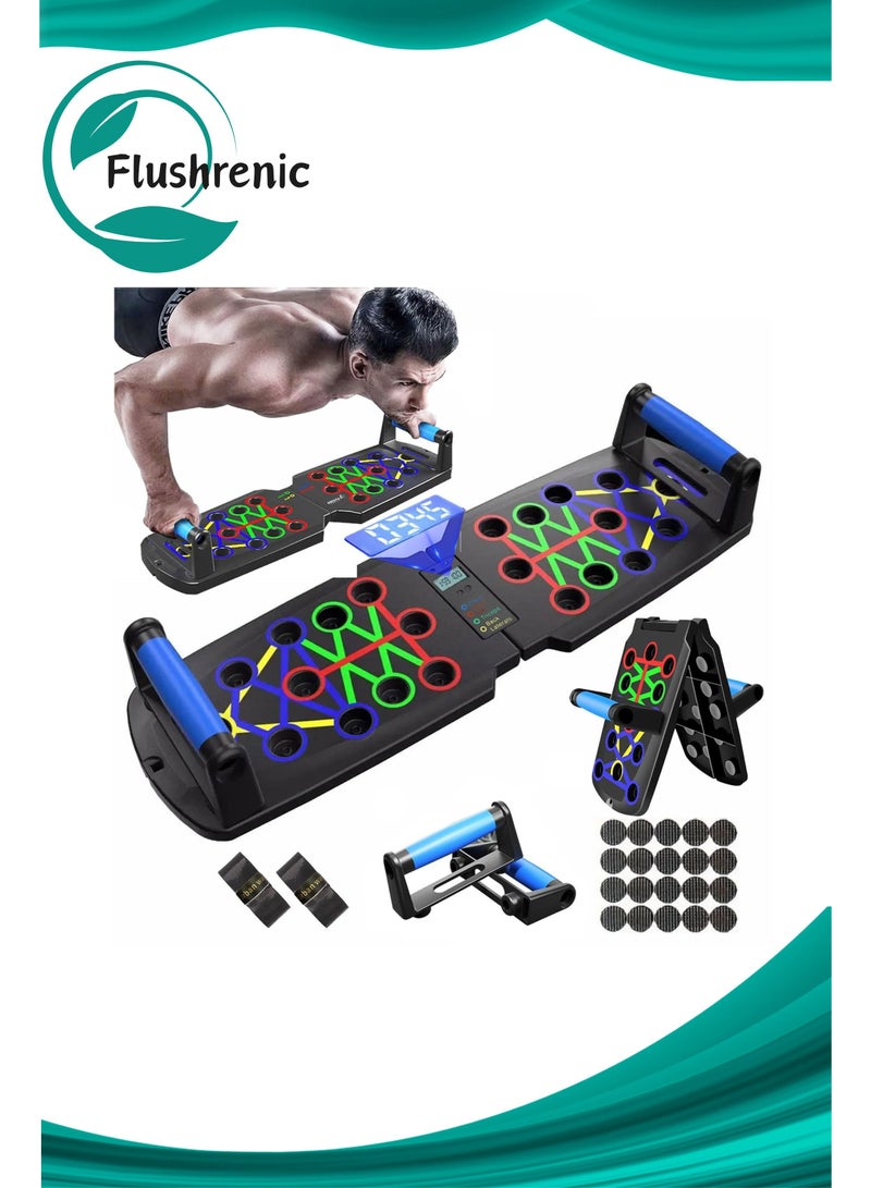 Flushrenic Push-up stand, 30-in-1 push-up board, multi-functional push-up bar, suitable for use on the floor, designed to strengthen arm, core, and back muscles, portable home gym strength training equipment, suitable for both men and women. - Image 1