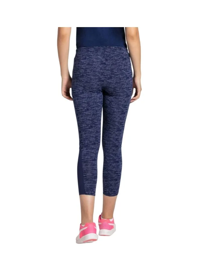 Jockey navy heather AA01 Women Super Combed Cotton Elastane Stretch Yoga Pants with Side Zipper Pockets for Women | Best Price UAE