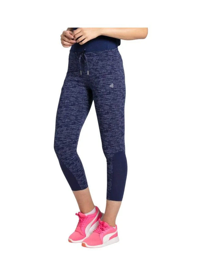 Jockey navy heather AA01 Women Super Combed Cotton Elastane Stretch Yoga Pants with Side Zipper Pockets for Women | Best Price UAE