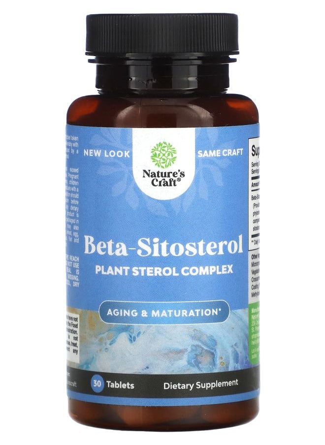 Nature's Craft Beta-Sitosterol 30 Tablets 