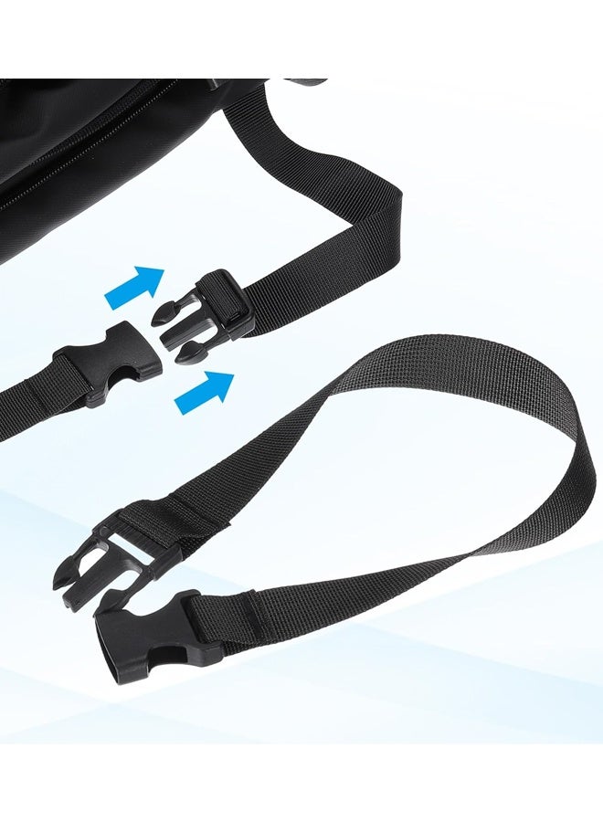 2PCS 14 Inch Black Fanny Pack Waist Belt Extension Strap For Backpack Pouch - Image 4