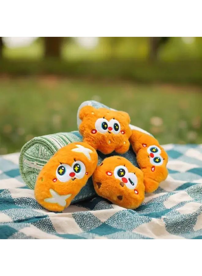 Fragrant Small Round Song Plush Doll Family Set With Cookie And Breadstick Holiday Gift - Image 2