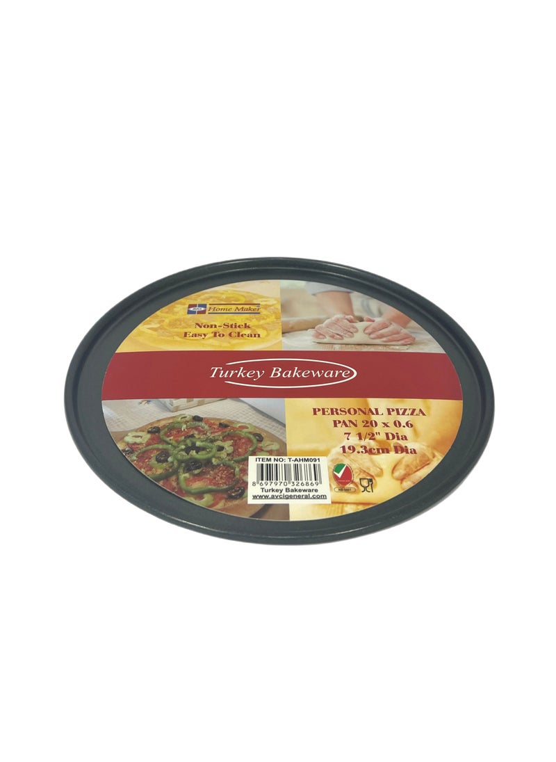Homemaker Non-Stick Personal Pizza Pan 20Cm X 0.6Cm - Black  - Image 1