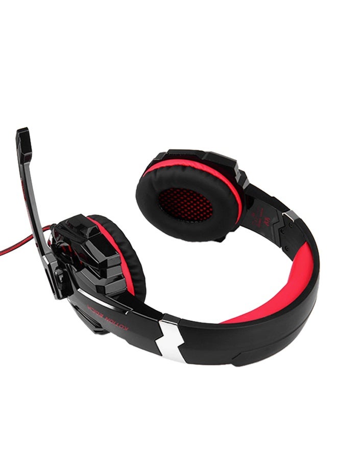 عام G9000 Pro Gaming Wired Headset 3.5mm With Mic And LED Light For PlayStation 4 - Image 4