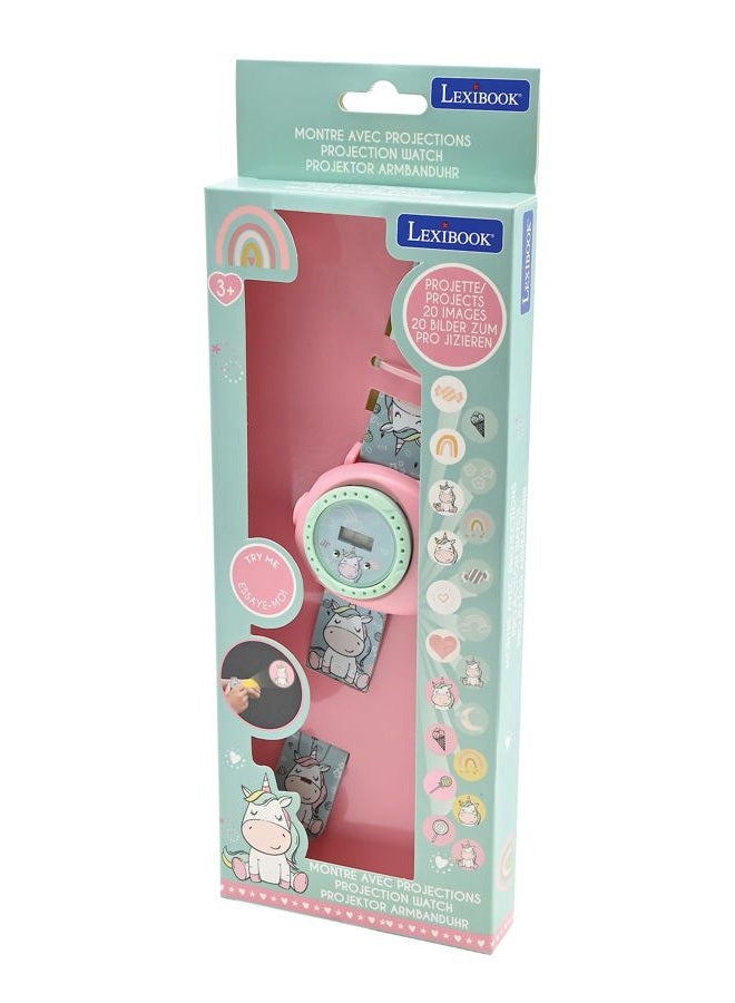 LEXiBOOK - Unicorn Adjustable Projection Watch Digital Screen - 20 Images of Unicorn - for Children - DMW050UNI - Image 2