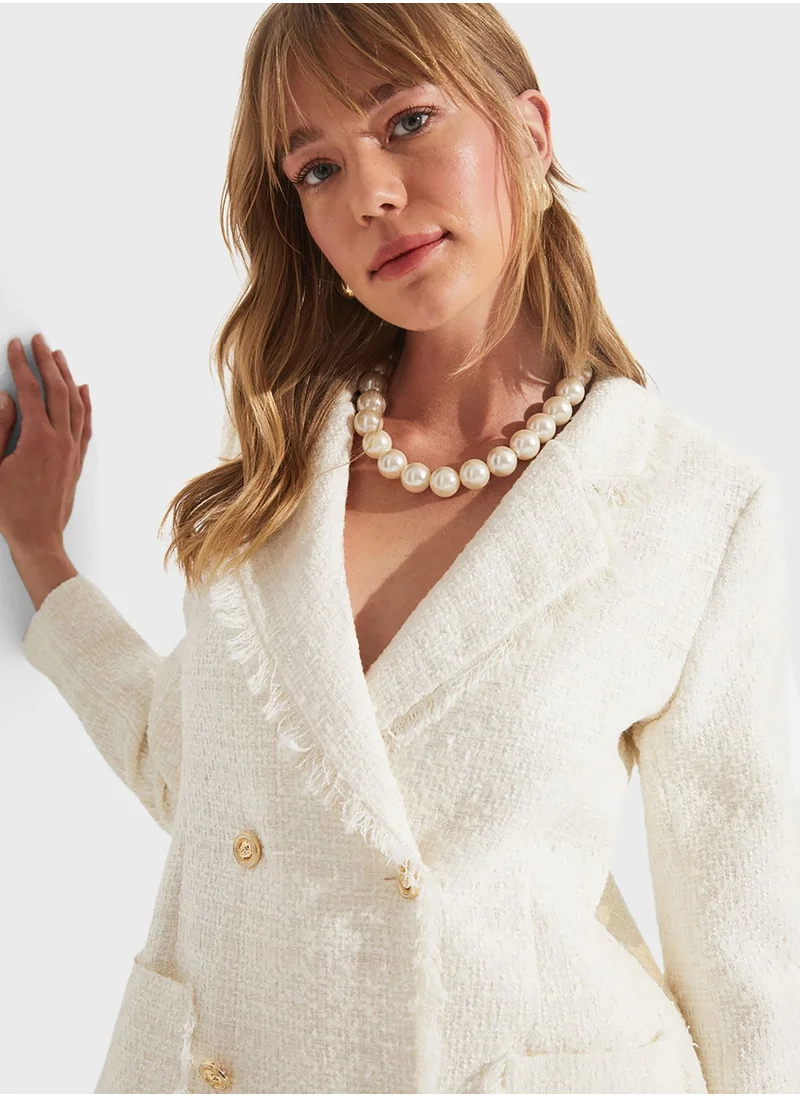 JUNE Button Detail Jacket