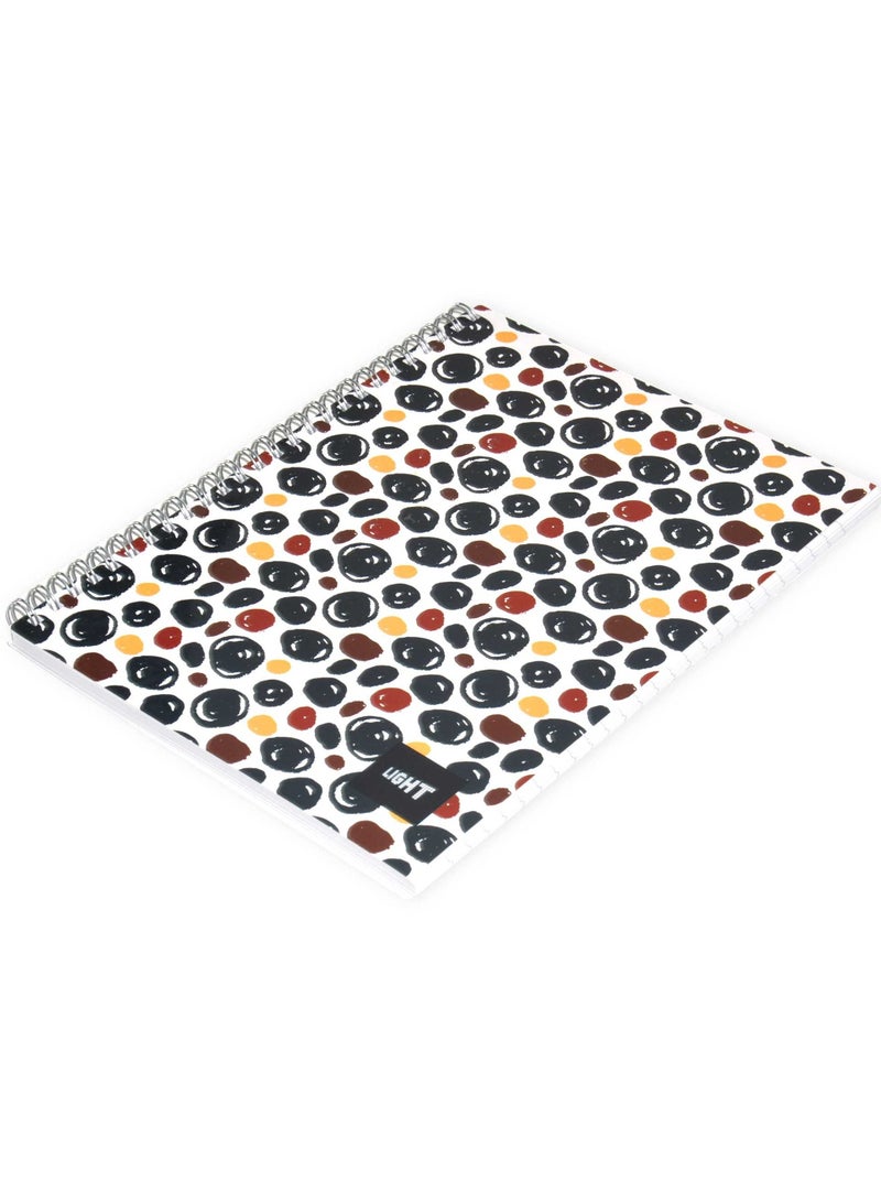 FIS LIGHT Pack of 10  Spiral Soft Cover Notebook, Single Line, 9X7 Inches (22.86 X 20.32 CM) 100 Sheets -LINB971703S - Image 4