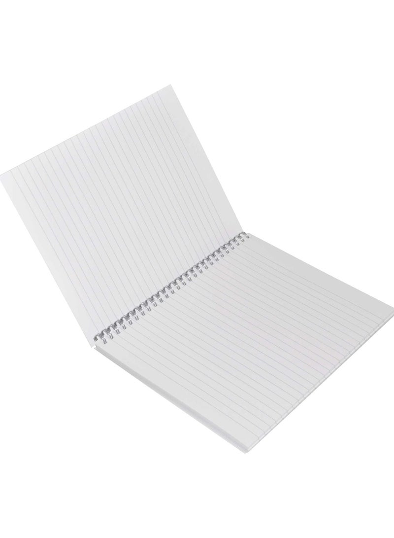 FIS LIGHT Pack of 10  Spiral Soft Cover Notebook, Single Line, 9X7 Inches (22.86 X 20.32 CM) 100 Sheets -LINB971703S - Image 3
