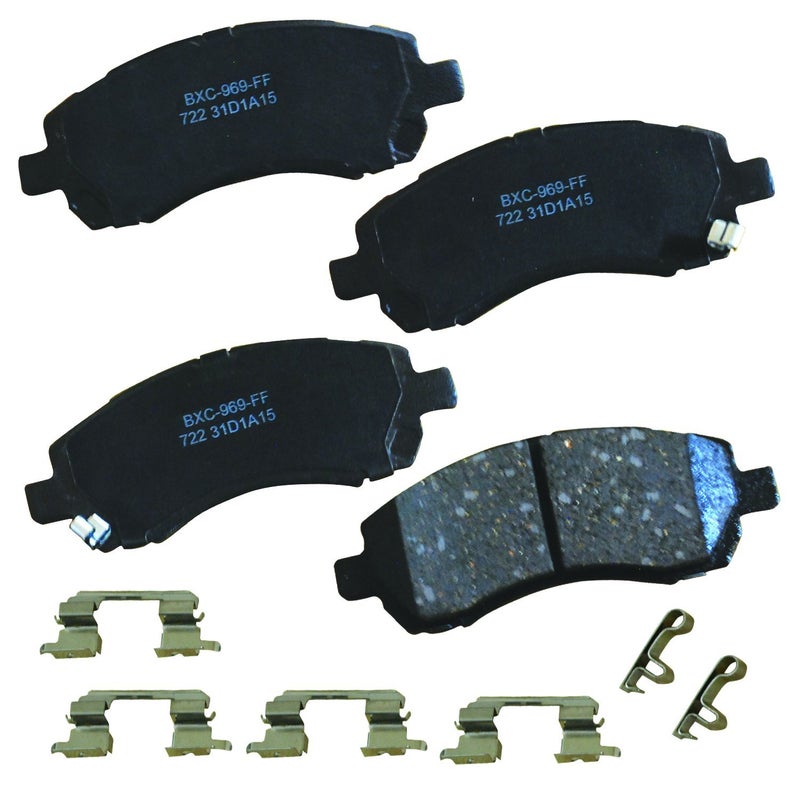 بنديكس وسادات فرامل أمامية سيراميكية Bendix Premium SBC722 لسيارات Subaru Impreza (2001-1997) Legacy (2000-1997) - Image 1