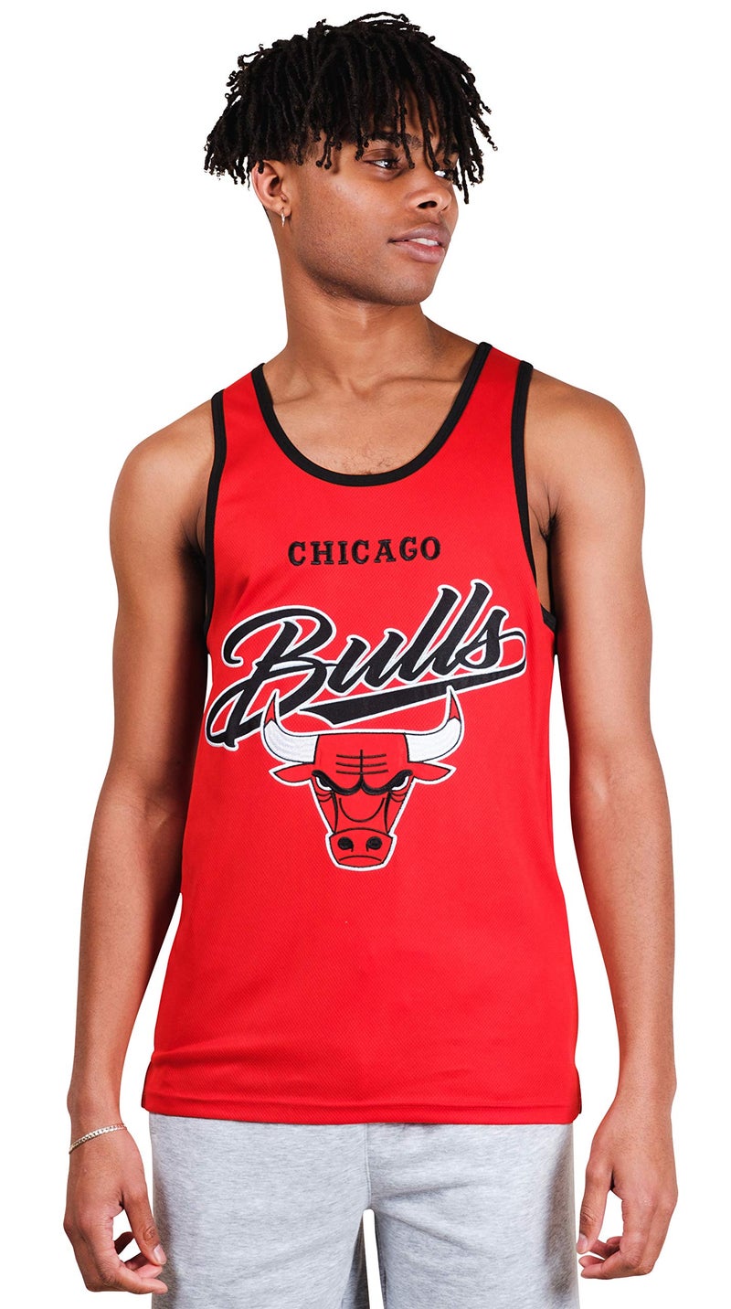 Ultra Game NBA Jersey Tank Top Mesh Sleeveless Muscle T-Shirt Team Color - Image 1