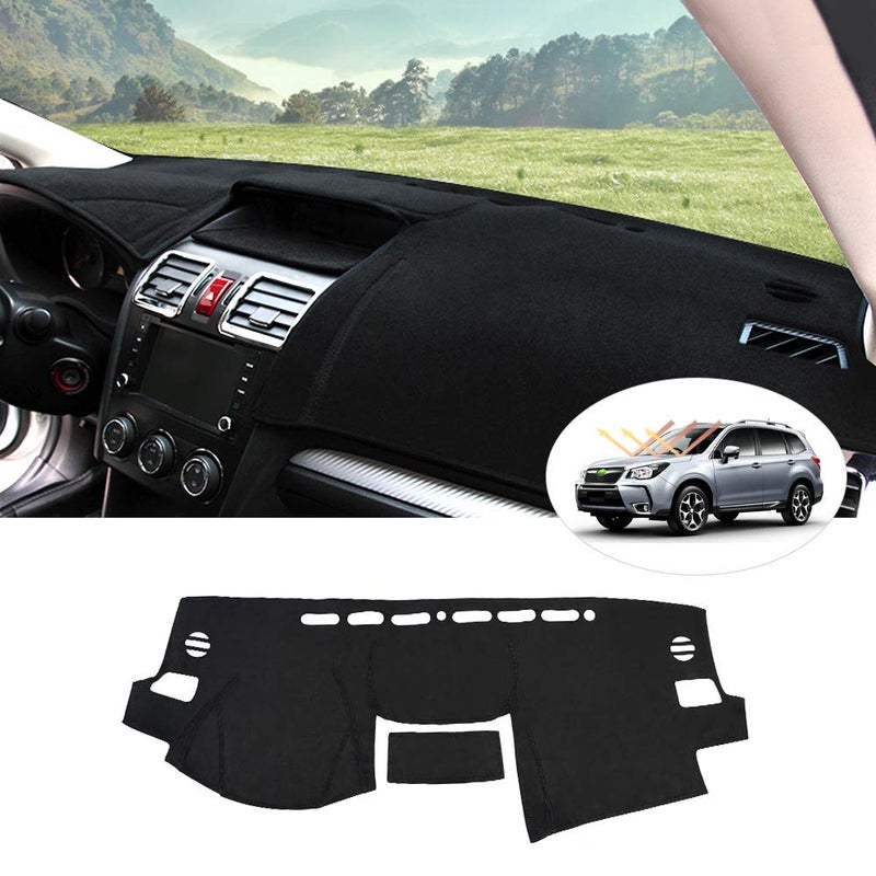 Cartist Dashboard Cover Mat for Subaru Forester 2014 2015 2016 2017 2018 Accessories Dash Cover Flannel Dash Mat Sunshade Glare UV Rays Protector