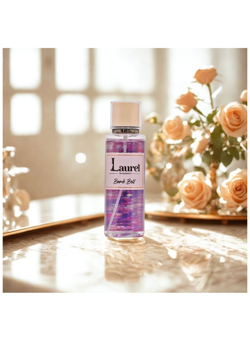 إغراء الغار لوريل بودي سبلاش – تمبتشن بوم بيل للنساء، 250 مل | رذاذ منعش عطري زهري فاكهي - Image 2