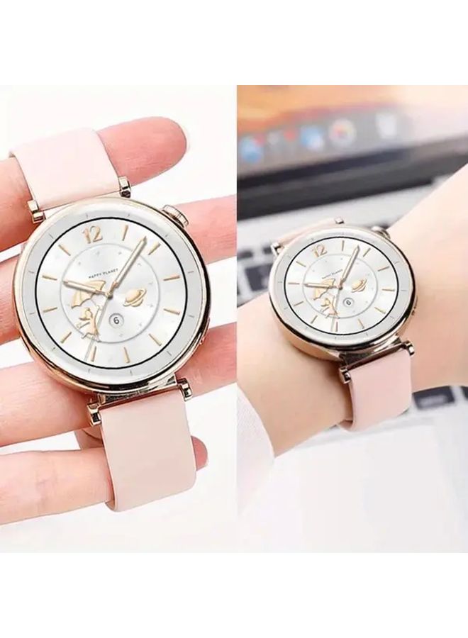 Beige 18mm Silicone Quick Release Watch Strap Tang Buckle Lightweight Comfortable - Image 5