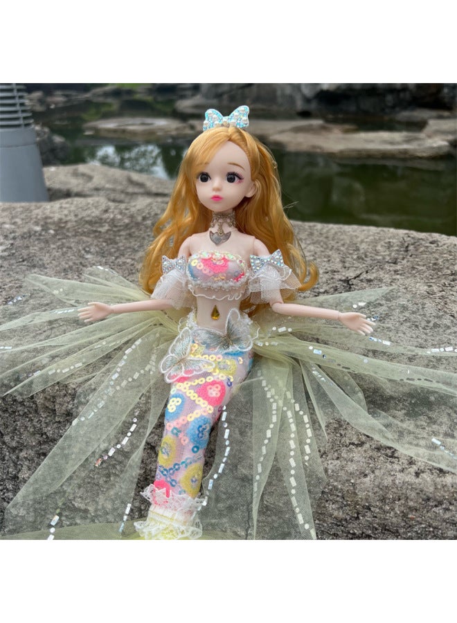 Colorful Mermaid Doll Girl Toy Princess Children's Birthday Gift Doll Doll Doll Play Home