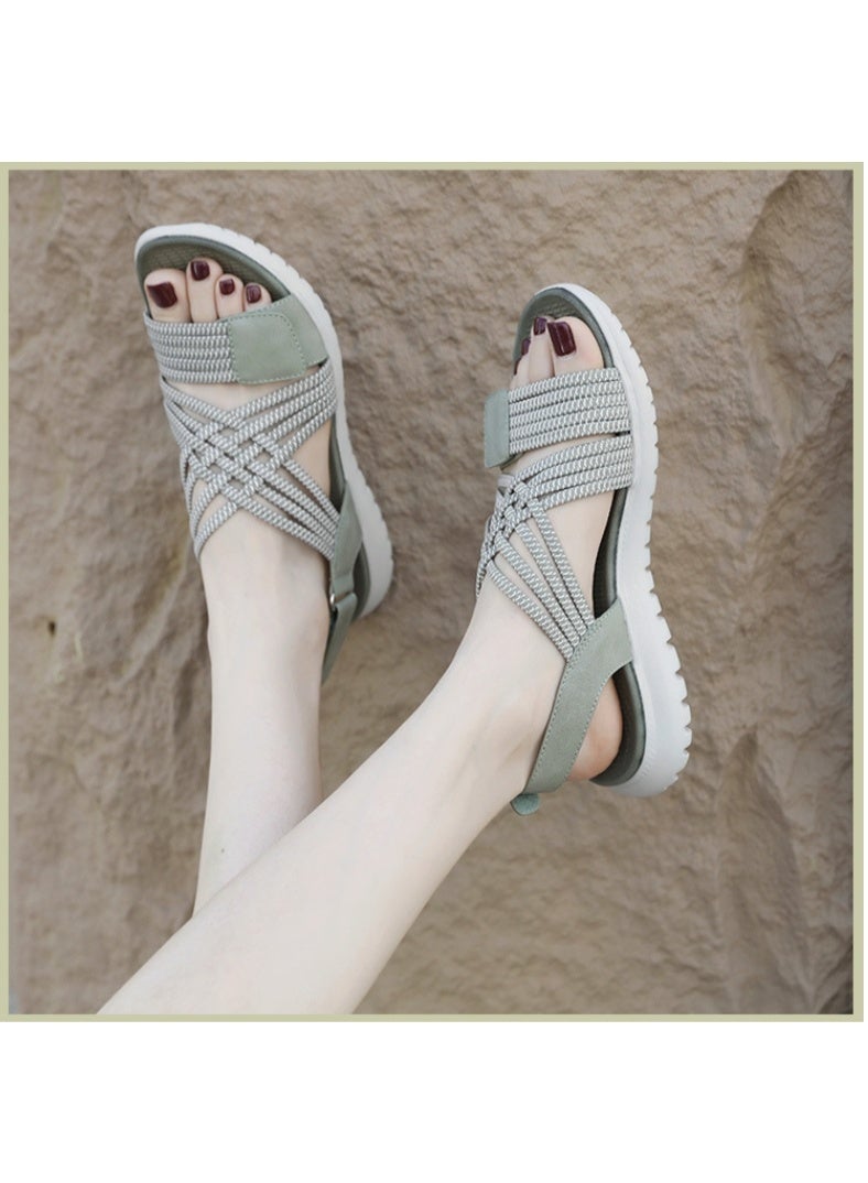 NIBEMINENT Summer  Fashion Women's Soft Thick Sole Sandals Women's Shoes  Comfortable  - Image 3