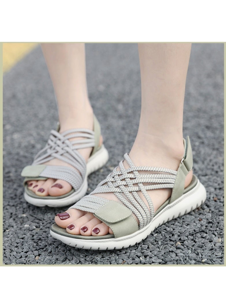NIBEMINENT Summer  Fashion Women's Soft Thick Sole Sandals Women's Shoes  Comfortable  - Image 1