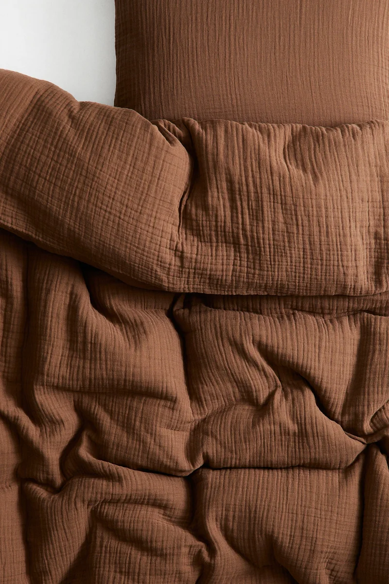 اتش اند ام طقم غطاء لحاف من القطن