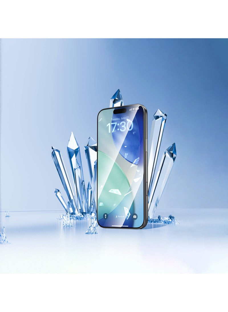 ديفيا استيكرحماية ايفون 17 آير , زجاج مقسّى CSG بصلابة الماس الكريستالي, وضوح عالي,واقي شاشة حماية عسكرية 9H, مع أداة تركيب ذكية - Image 2