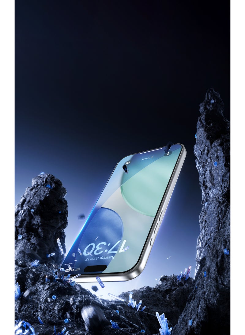 ديفيا استيكرحماية ايفون 17 آير , زجاج مقسّى CSG بصلابة الماس الكريستالي, وضوح عالي,واقي شاشة حماية عسكرية 9H, مع أداة تركيب ذكية - Image 3