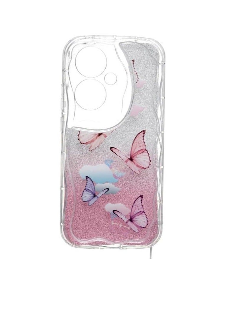 Plastic Back Cover With Series For Oppo Reno 11F , Pink C.f.s.s8-356 - Image 1