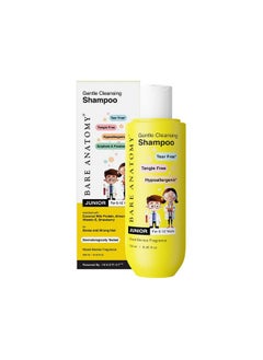 BARE ANATOMY Junior Gentle Cleansing Shampoo For Kids From 5-12 Years | Tear-Free & Hypoallergenic Ph 5.5 | Coconut Milk Protein, Almond Oil, Vitamin E & Strawberry | Sls & Paraben Free | Vegan -250Ml  - Image 1