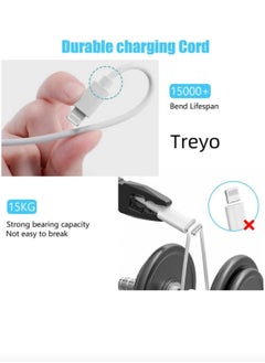 TREYO Ultra-Fast Charging iPhone Cable - 1M MFi Certified USB-C to Lightning, 20W PD for iPhone 14/14 Pro/14 Plus/14 Pro Max, iPad Pro, All iPhone 8-13 Series  - Image 4