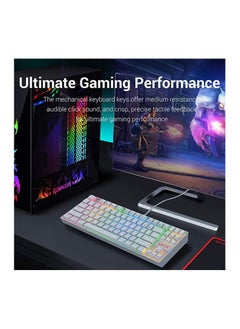 Redragon K512 SHIVA RGB Membrane Gaming Keyboard - White