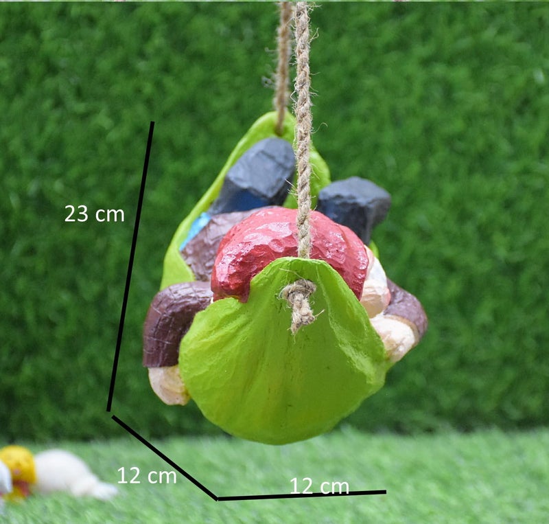 DECZO Poly-Resin Hanging Decor for Garden, Home, Gift (Swinging Genome) - Image 3
