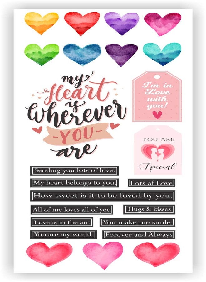 Craftastique Scrapbooking Love Elements & Tags Sheets (4 Sheets,Multicolour) - Image 4