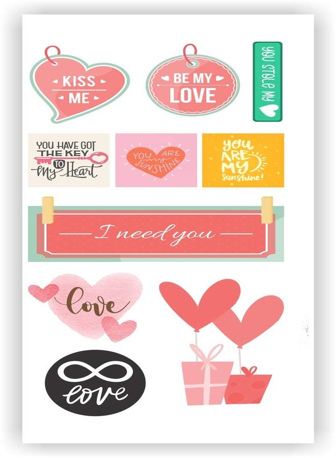 Craftastique Scrapbooking Love Elements & Tags Sheets (4 Sheets,Multicolour) - Image 2
